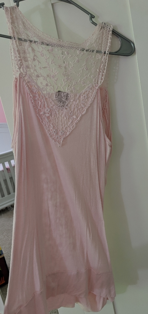 Rue21 Pink Lace tank top GUC size XL